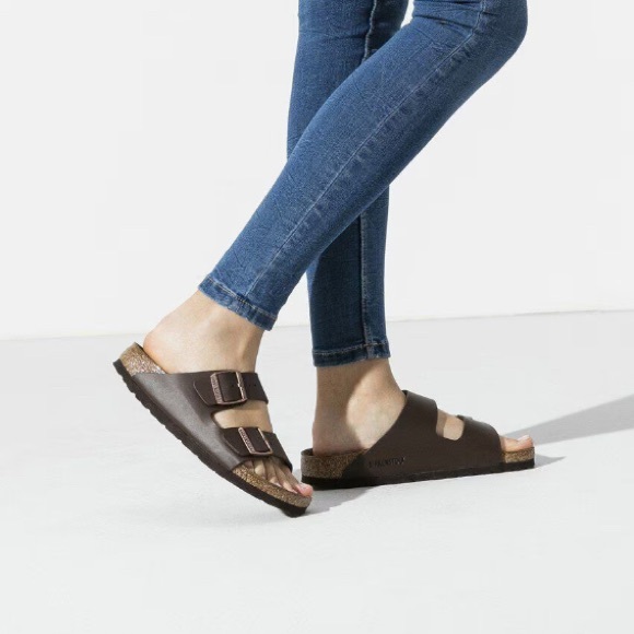 Birkenstock Arizona Birko-Flop Slide Sandal Brown Size 36 - Picture 2 of 14